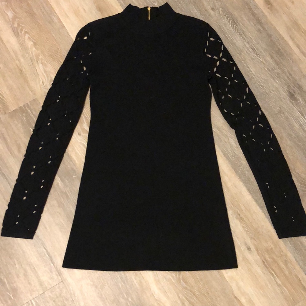 White Hose Black Market Black Dress